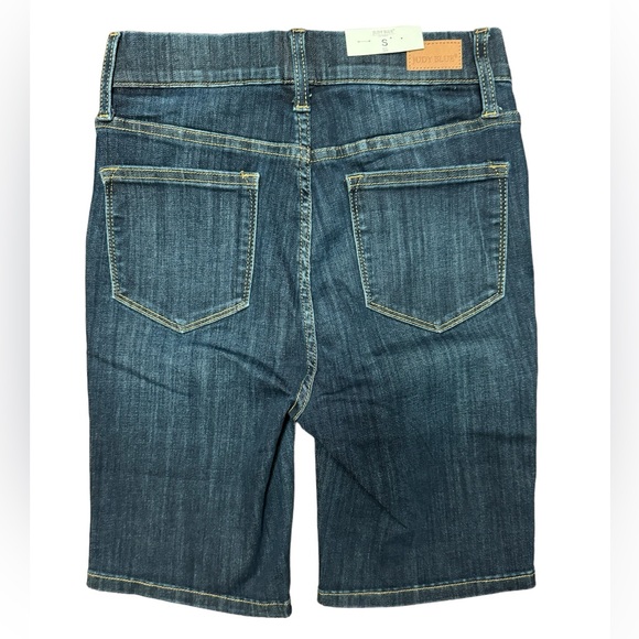 NWT Judy Blue Pull On Bermuda Shorts Dark Wash High Rise Size Small Stretch - Picture 8 of 14